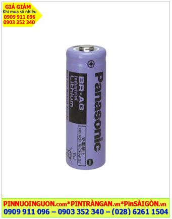 Pin Panasonic BR-AG; Pin nuôi nguồn PLC Panasonic BR-AG lithium 3v 4/5A 2200mAh, Xuất xứ NHẬT